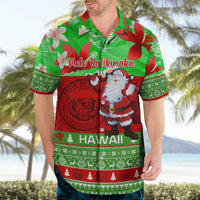 Personalised Hawaii Christmas Hawaiian Shirt Mele Kalikimaka Hawaiian Santa Tropical Vibes LT14 - Polynesian Pride