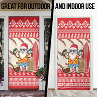 Hawaii Christmas Six Seven Door Cover Mele Kalikimaka Funny Santa 67 Gen Alpha Slang - Polynesian Pride
