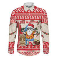 Hawaii Christmas Six Seven Family Matching Long Sleeve Bodycon Dress and Hawaiian Shirt Mele Kalikimaka Funny Santa 67 Gen Alpha Slang - Polynesian Pride