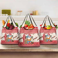 Hawaii Christmas Six Seven Grocery Bag Mele Kalikimaka Funny Santa 67 Gen Alpha Slang - Polynesian Pride