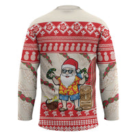 Hawaii Christmas Six Seven Hockey Jersey Mele Kalikimaka Funny Santa 67 Gen Alpha Slang LT14 - Polynesian Pride
