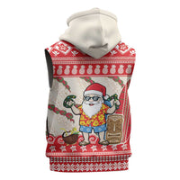 Hawaii Christmas Six Seven Sleeveless Zip Hoodie Mele Kalikimaka Funny Santa 67 Gen Alpha Slang - Polynesian Pride