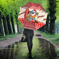 Hawaii Christmas Six Seven Umbrella Mele Kalikimaka Funny Santa 67 Gen Alpha Slang - Polynesian Pride