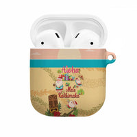 Aloha Hawaii Mele Kalikimaka AirPods Case Beachy Funny Santa Hawaiian Lei LT14 Yellow - Polynesian Pride