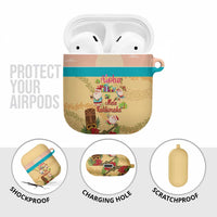 Aloha Hawaii Mele Kalikimaka AirPods Case Beachy Funny Santa Hawaiian Lei LT14 - Polynesian Pride