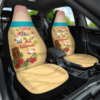 Aloha Hawaii Mele Kalikimaka Car Seat Cover Beachy Funny Santa Hawaiian Lei - Polynesian Pride