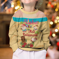 Aloha Hawaii Mele Kalikimaka Kid Ugly Christmas Sweater Beachy Funny Santa Hawaiian Lei - Polynesian Pride