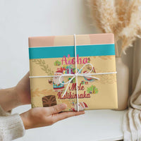 Aloha Hawaii Mele Kalikimaka Wrapping Paper Beachy Funny Santa Hawaiian Lei LT14 - Polynesian Pride