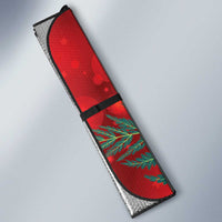 New Zealand Kakapo Christmas Auto Sun Shade Owl Parrot Santa Sliver Fern Manuka - Red - Polynesian Pride