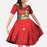 New Zealand Kakapo Christmas Family Matching Off Shoulder Maxi Dress and Hawaiian Shirt Owl Parrot Santa Sliver Fern Manuka - Red - Polynesian Pride