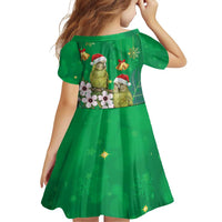 New Zealand Kakapo Christmas Family Matching Tank Maxi Dress and Hawaiian Shirt Owl Parrot Santa Sliver Fern Manuka - Green - Polynesian Pride