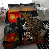 New Zealand ANZAC Day Bedding Set Lest We Forget Silver Fern With Camouflage LT14 - Polynesian Pride