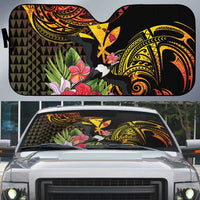 Hawaii Iwa Bird Auto Sun Shade Great Frigatebird Kanaka Tropical Hippie Style - Polynesian Pride