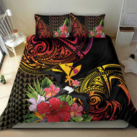 Hawaii Iwa Bird Bedding Set Great Frigatebird Kanaka Tropical Hippie Style - Polynesian Pride