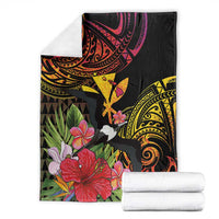 Hawaii Iwa Bird Blanket Great Frigatebird Kanaka Tropical Hippie Style - Polynesian Pride