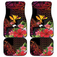 Hawaii Iwa Bird Car Mats Great Frigatebird Kanaka Tropical Hippie Style LT14 - Polynesian Pride