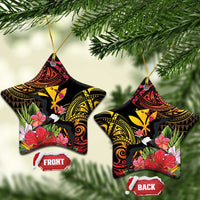 Hawaii Iwa Bird Ceramic Ornament Great Frigatebird Kanaka Tropical Hippie Style - Polynesian Pride