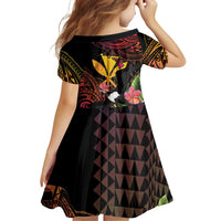 Hawaii Iwa Bird Family Matching Mermaid Dress and Hawaiian Shirt Great Frigatebird Kanaka Tropical Hippie Style - Polynesian Pride