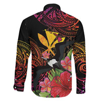 Hawaii Iwa Bird Family Matching Off Shoulder Maxi Dress and Hawaiian Shirt Great Frigatebird Kanaka Tropical Hippie Style - Polynesian Pride