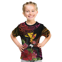 Hawaii Iwa Bird Kid T Shirt Great Frigatebird Kanaka Tropical Hippie Style LT14 Black - Polynesian Pride