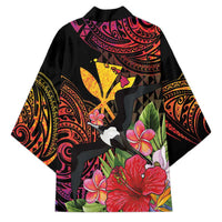 Hawaii Iwa Bird Kimono Great Frigatebird Kanaka Tropical Hippie Style - Polynesian Pride