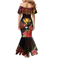 Hawaii Iwa Bird Mermaid Dress Great Frigatebird Kanaka Tropical Hippie Style - Polynesian Pride
