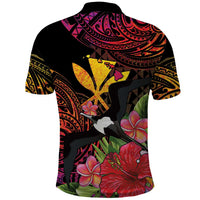 Hawaii Iwa Bird Polo Shirt Great Frigatebird Kanaka Tropical Hippie Style LT14 - Polynesian Pride