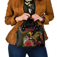 Hawaii Iwa Bird Shoulder Handbag Great Frigatebird Kanaka Tropical Hippie Style LT14 - Polynesian Pride