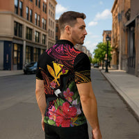 Hawaii Iwa Bird Zipper Polo Shirt Great Frigatebird Kanaka Tropical Hippie Style - Polynesian Pride