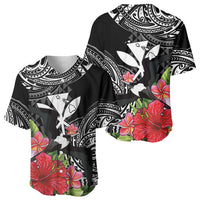 Hawaii Iwa Bird Baseball Jersey Great Frigatebird Kanaka Tropical Flowers LT14 - Polynesian Pride