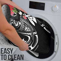 Hawaii Iwa Bird Bathroom Set Great Frigatebird Kanaka Tropical Flowers - Polynesian Pride