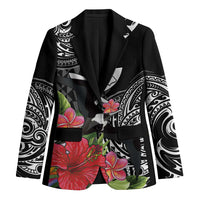 Hawaii Iwa Bird Blazer Great Frigatebird Kanaka Tropical Flowers - Polynesian Pride