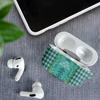 Teal Palaka Hawaii Iwa Bird AirPods Case Hawaiian Kakau Jade Vine Lei LT14 - Polynesian Pride