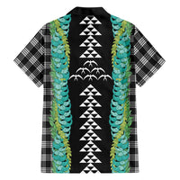 Black Palaka Hawaii Iwa Bird Hawaiian Shirt Hawaiian Kakau Jade Vine Lei LT14 - Polynesian Pride