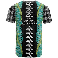 Black Palaka Hawaii Iwa Bird T Shirt Hawaiian Kakau Jade Vine Lei LT14 - Polynesian Pride