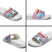 Japanese Torii Gate Cranes Personalised Slide Sandals Fuji Mount Sakura Seigaiha Pattern LT14 - Polynesian Pride