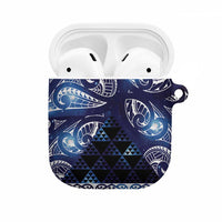 Matariki New Zealand AirPods Case NZ Niho Taniwha Maori New Year Blue Galaxy LT14 Blue - Polynesian Pride