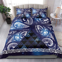 Matariki New Zealand Bedding Set NZ Niho Taniwha Maori New Year Blue Galaxy LT14 - Polynesian Pride