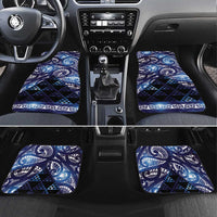 Matariki New Zealand Car Mats NZ Niho Taniwha Maori New Year Blue Galaxy LT14 Set 4pcs Blue - Polynesian Pride