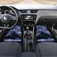 Matariki New Zealand Car Mats NZ Niho Taniwha Maori New Year Blue Galaxy LT14 Set 2pcs - Front Blue - Polynesian Pride