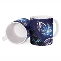 Matariki New Zealand Ceramic Mug NZ Niho Taniwha Maori New Year Blue Galaxy LT14 - Polynesian Pride