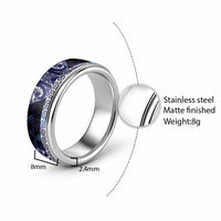 Matariki New Zealand Classic Ring NZ Niho Taniwha Maori New Year Blue Galaxy