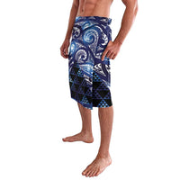 Matariki New Zealand Lavalava NZ Niho Taniwha Maori New Year Blue Galaxy LT14 - Polynesian Pride