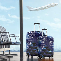 Matariki New Zealand Luggage Cover NZ Niho Taniwha Maori New Year Blue Galaxy LT14 - Polynesian Pride