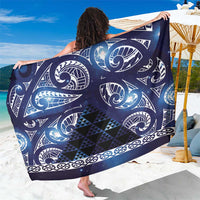 Matariki New Zealand Sarong NZ Niho Taniwha Maori New Year Blue Galaxy LT14 One Size 44 x 66 inches Blue - Polynesian Pride
