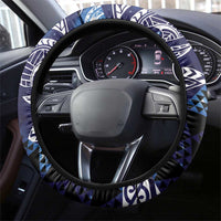 Matariki New Zealand Steering Wheel Cover NZ Niho Taniwha Maori New Year Blue Galaxy LT14 - Polynesian Pride