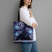 Matariki New Zealand Tote Bag NZ Niho Taniwha Maori New Year Blue Galaxy LT14 - Polynesian Pride