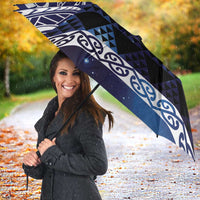 Matariki New Zealand Umbrella NZ Niho Taniwha Maori New Year Blue Galaxy LT14 - Polynesian Pride
