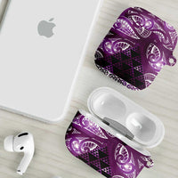 Matariki New Zealand AirPods Case NZ Niho Taniwha Maori New Year Purple Galaxy LT14 - Polynesian Pride