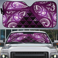 Matariki New Zealand Auto Sun Shade NZ Niho Taniwha Maori New Year Purple Galaxy LT14 Purple - Polynesian Pride